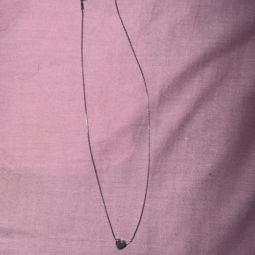 Heart necklace made of stainless steel like new, silver color