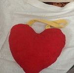 Heart decorative pillow like new