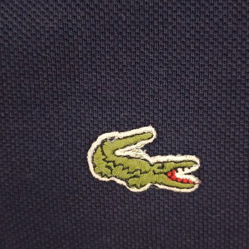 Vintage Lacoste T-shirt Polo by André Gillier used, blue, size M