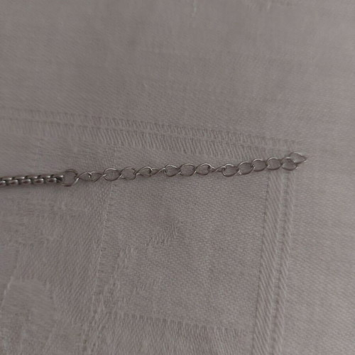 Bracelet made of stainless steel like new, length 17+5 cm, silver