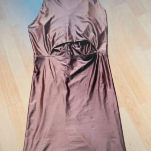 Bubblegun mini dress, brown, lycra