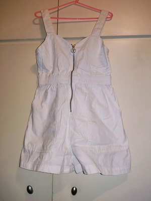 Bershka women's one-piece like new, white, size S