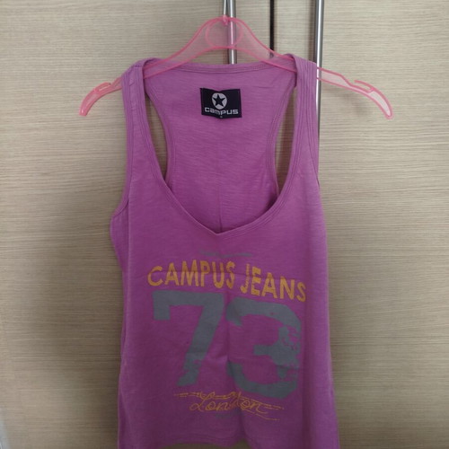 Campus sleeveless summer sports shirt purple size M new