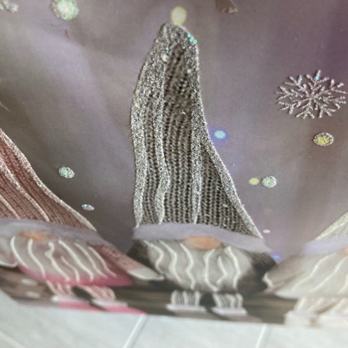 Paper bag with glitter medium size new