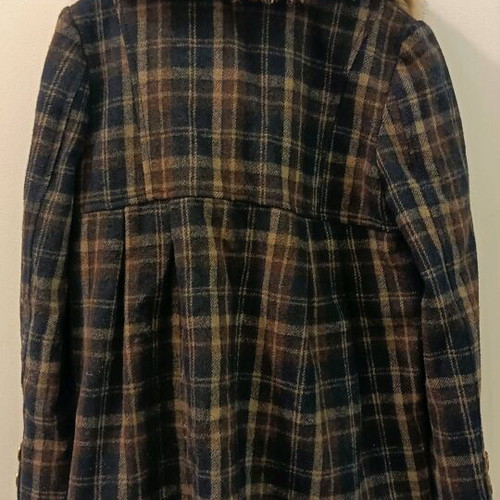 Pepe Jeans children's wool coat like new, checked, size 8