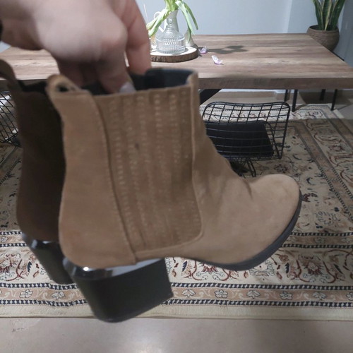 Gianna Kazakou ankle boots used, brown leather, size 36