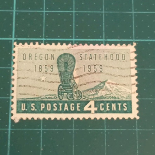 United States stamp 1959 like new, 100th anniversary of Oregon statehood