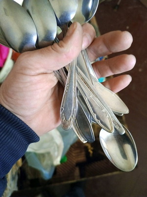 Cutlery like new, set of metal spoons