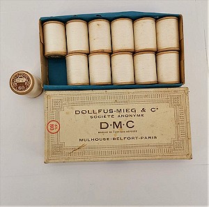 Καρούλια για ράψιμο DMC 60 εποχής 1950
