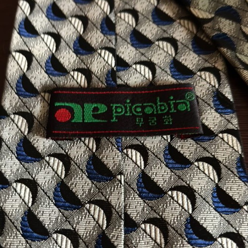 Men's Silk Tie ae picabia like new