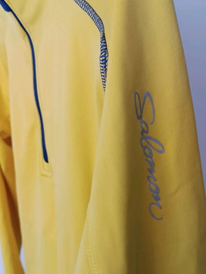 Softshell blouse Salomon like new, blue and yellow