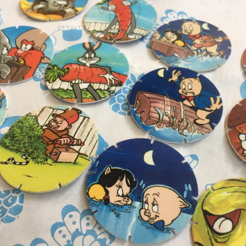 Tasty Tops used tags, 34 pieces, 1995, Loony Tunes