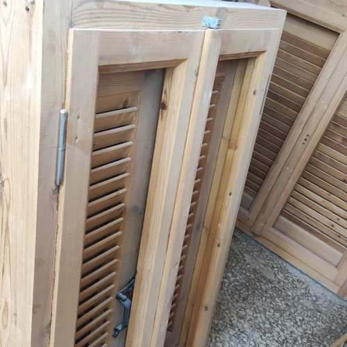 Windows new from Swedish solid wood with shutters