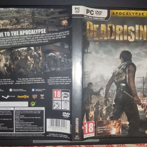 Dead Rising 3 Apocalypse Edition PC game, 4 DVD-ROMs