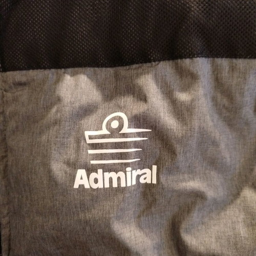 Admiral gray sleeveless jacket with detachable hood like new