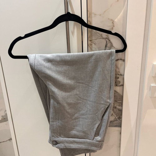 Zara gray high-waisted pants XL like new, office style
