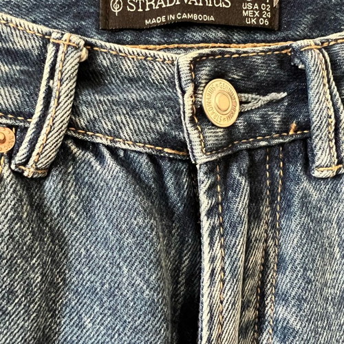Stradivarius women's denim pants like new, flared, size 34