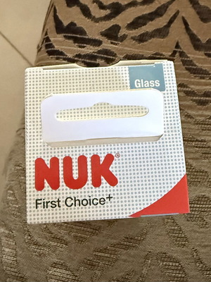 NUK First Choice+ Glass Baby Bottle 240ml new, 0-6 months