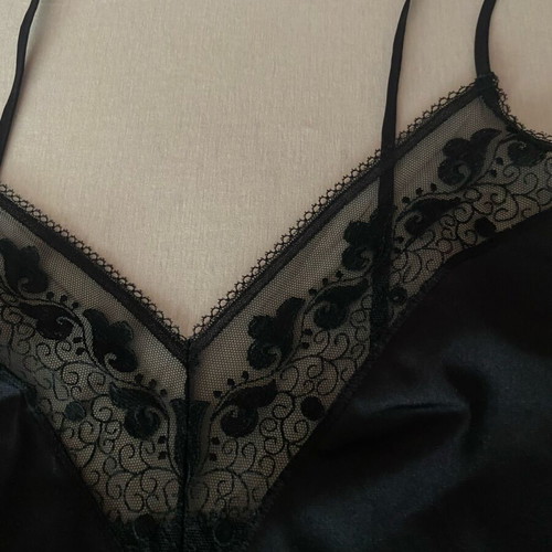 Triumph black lace camisole like new