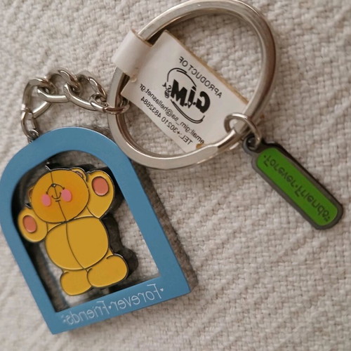 Forever Friends vintage keychain new, multicolor