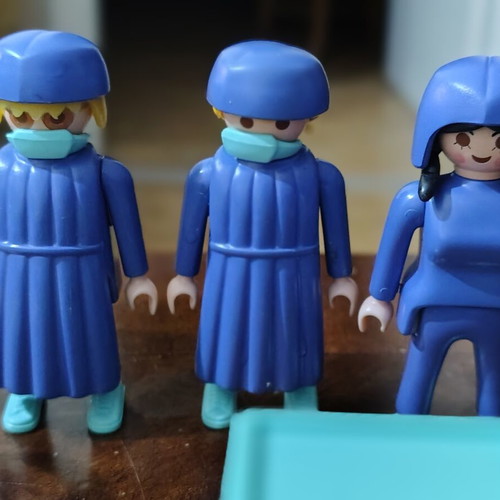 Playmobil hospital set with figures and accessories