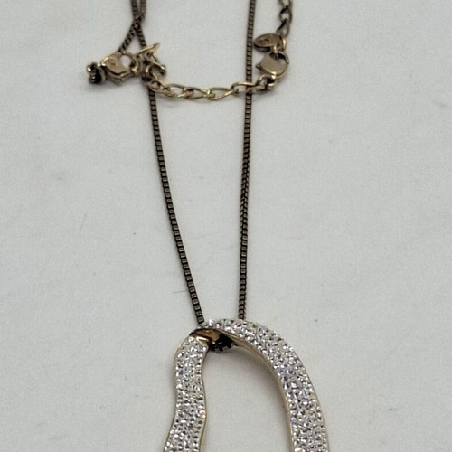 Vintage Swarovski pendant and chain used