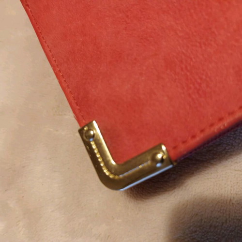 Coral wrist wallet like new synthetic leather