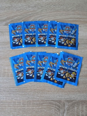 Paw Patrol επίσημα αυτοκόλλητα σε 10 σφραγισμένα φακελάκια