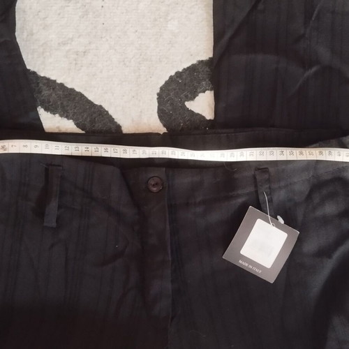Fabric bell-bottom pants new, black, size L