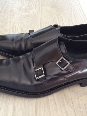 Prada brushed leather loafers size 9 men used