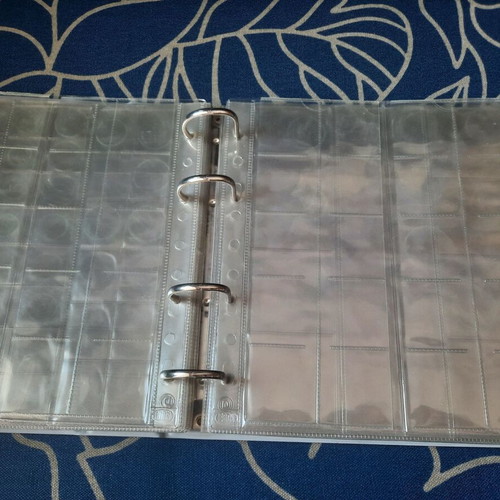 Vintage banknote and coin album, 18 pages, Sweden
