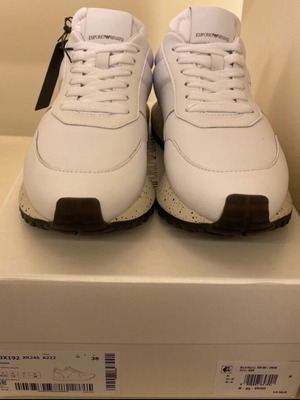 Emporio Armani sneakers with soft foam insole, white, new size 38