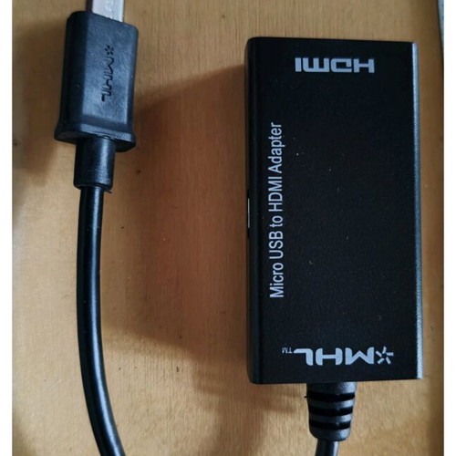 MHL male to HDMI and micro USB female adapter new