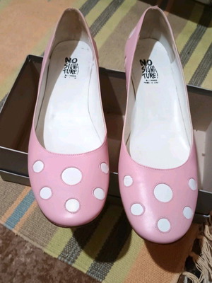 Ballerinas like new, size 40, white and pink