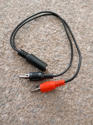 Mini Jack to RCA cable like new, 30cm