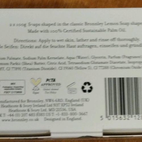 Bronnley lemon soaps new in gift pack