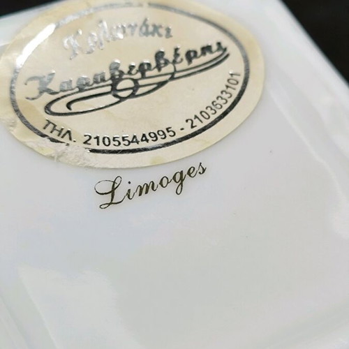 Limoges jewelry box used, small vintage porcelain