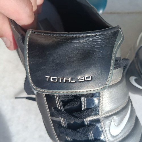 Nike Total 90 II football shoes 2002 mint condition, black and grey