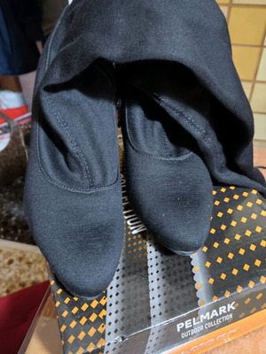 Suede over-the-knee boots size 39 black like new