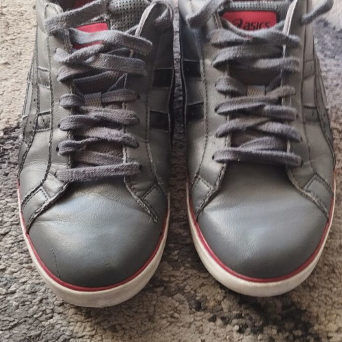 Asics Court H132Y sneakers used, size 41.5, gray and red