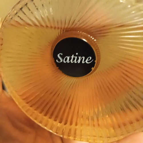 Lalique Satine perfume 100 ml like new with steel jewelry