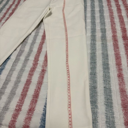 Enzzo white pants like new, small with side zipper