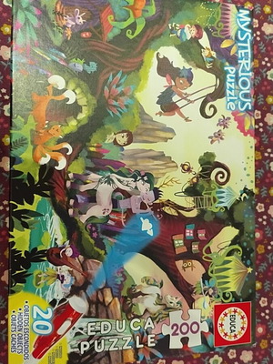 Educa puzzle 200 pieces like new with marker and flashlight