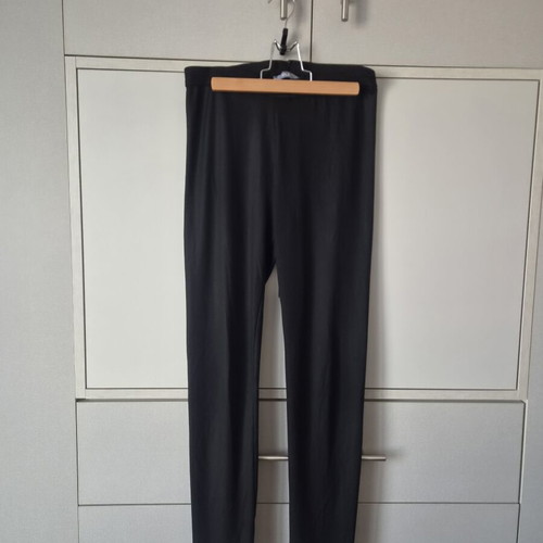 Leggings with matte waxed look size S used, black