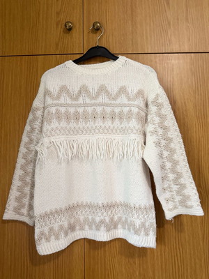 Zara Kids sweater like new, size 10, white and beige