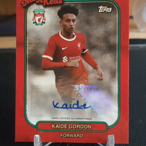 Topps Liverpool Team Set 2023-24 Kaide Gordon Auto like new