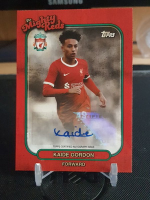Topps Liverpool Team Set 2023-24 Kaide Gordon Auto like new
