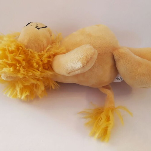 Lion cub stuffed toy used, height 20cm