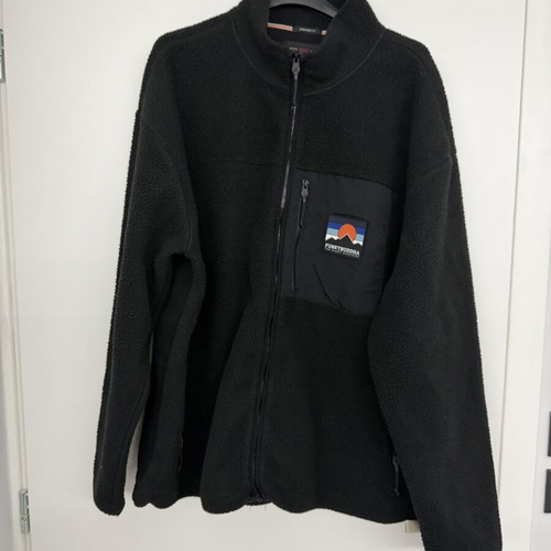 Funky Buddha fleece jacket XXL used, black