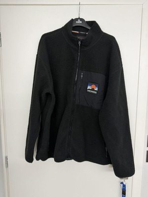 Funky Buddha fleece jacket XXL used, black